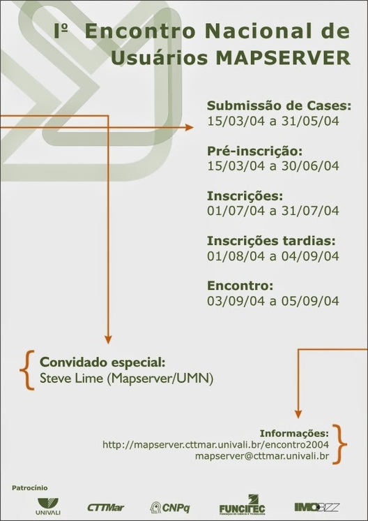1° Encontro Nacional de MapServer - 2004, Univali/SC
